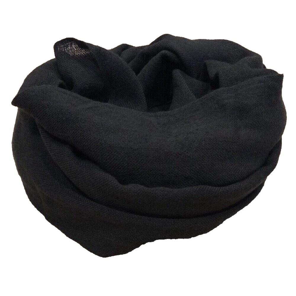 (NWT) Collection Eighteen XllX Black Oversized Eyelash Fringed Wrap/Scarf OS - Picture 9 of 14